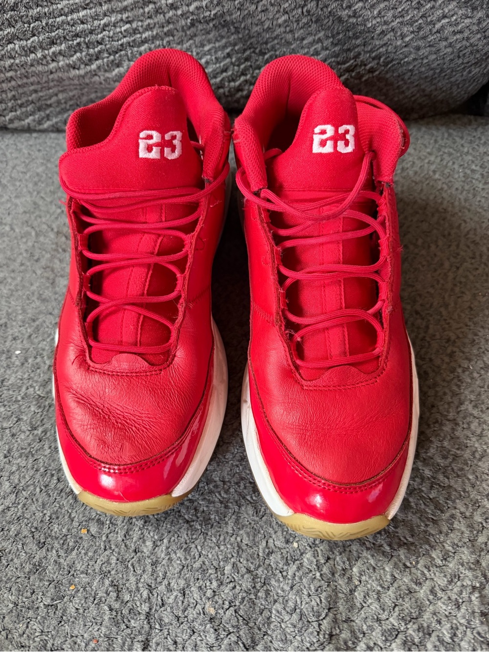 Jordan Kids Red High-Top Sneakers with '23' Detail
